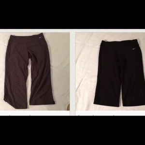 Two pair of Nike cropped workout pants
